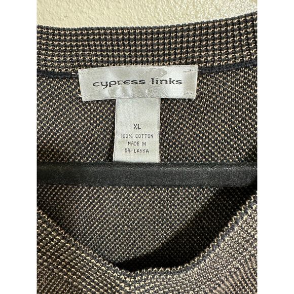 Cypress Links Men's 100% Cotton Tweed Design Sleeveless Golf Vest, Size XL - Picture 2 of 4